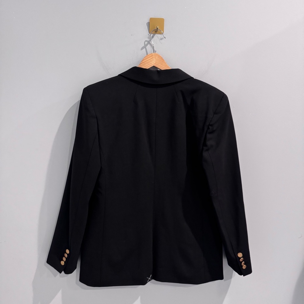NWT J. Crew Vivienne Italian Bi-Stretch Wool Blazer in Black, Size 4 - Picture 11 of 14